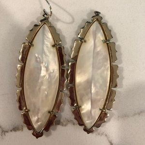 Kendra Scott White Drop Earrings